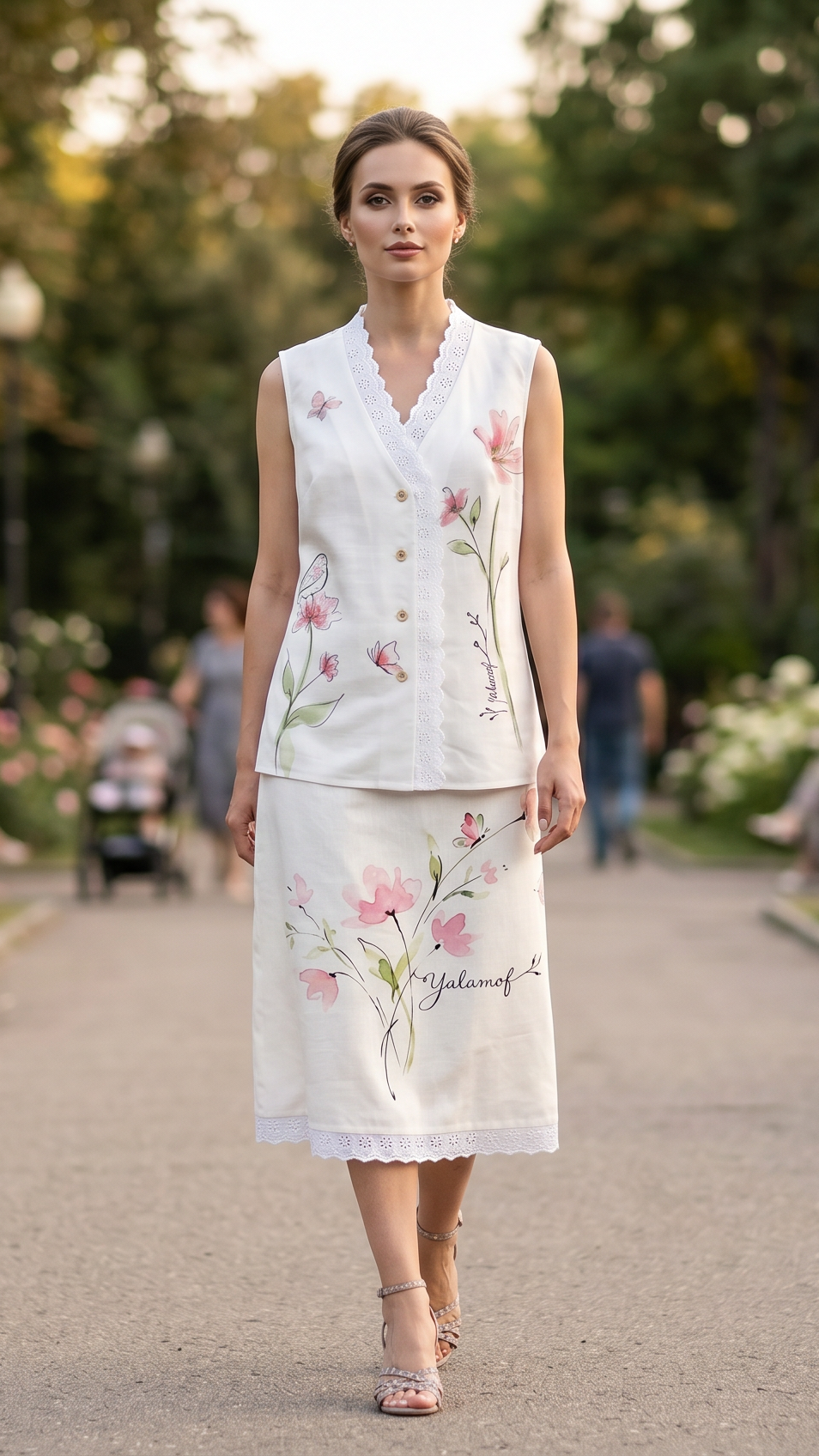 Summer Linen Maxi Dress Incanto