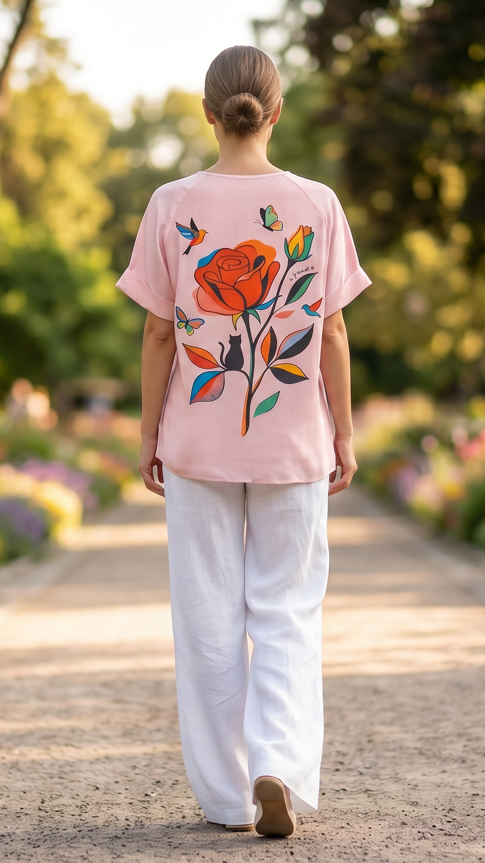 Sleeveless Dress with Venetian Motifs