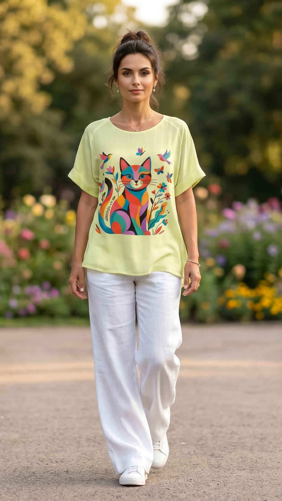 Sleeveless Dress with Venetian Motifs