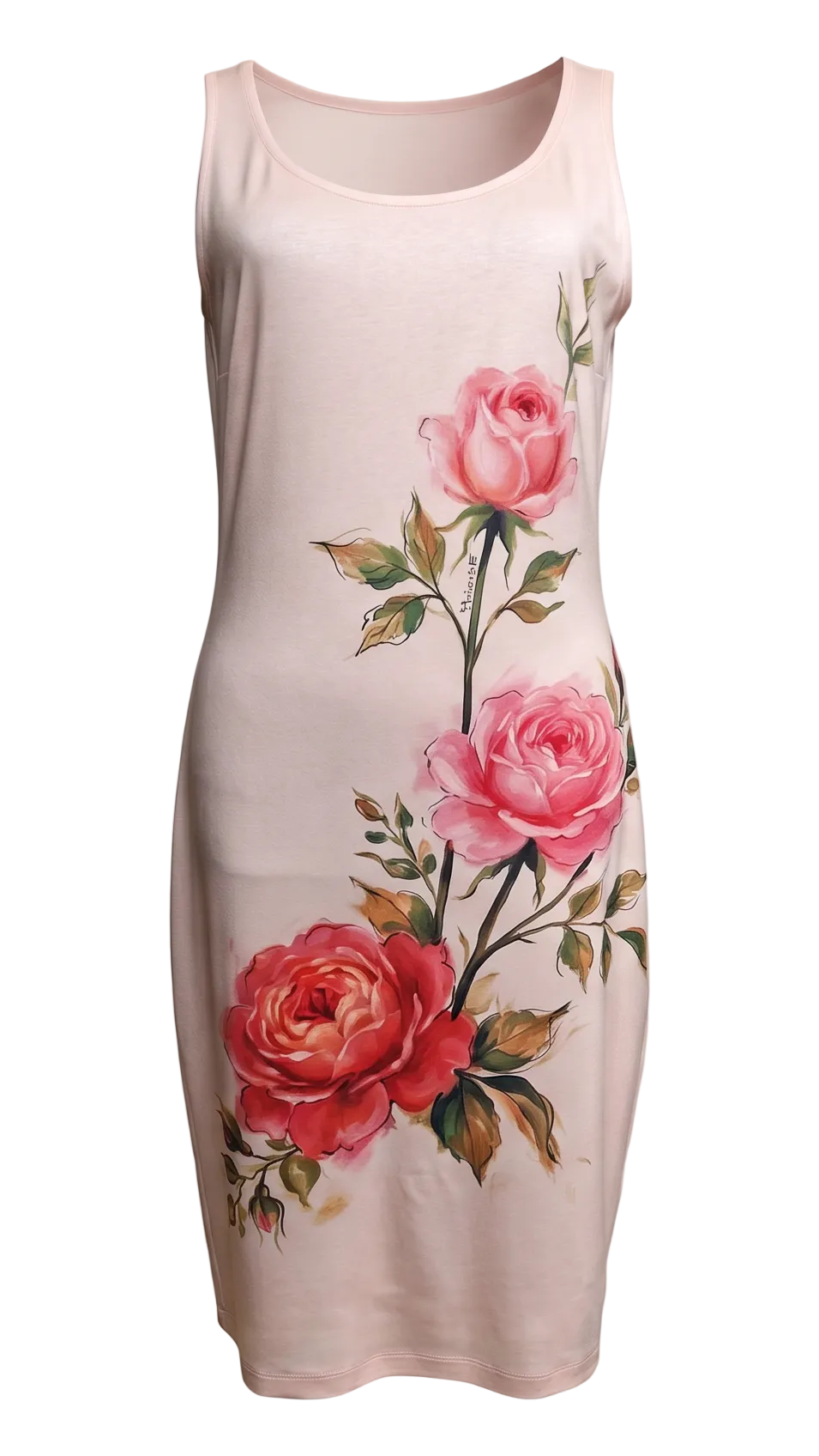 Sleeveless Dress with Venetian Motifs