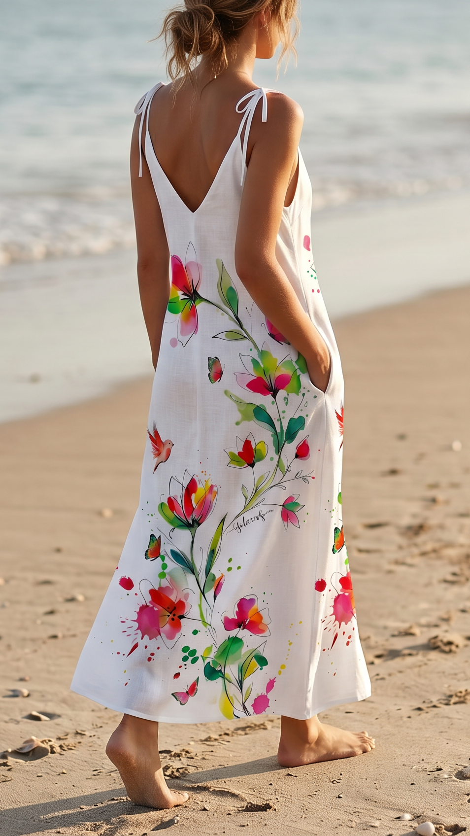 Summer Linen Maxi Dress Incanto