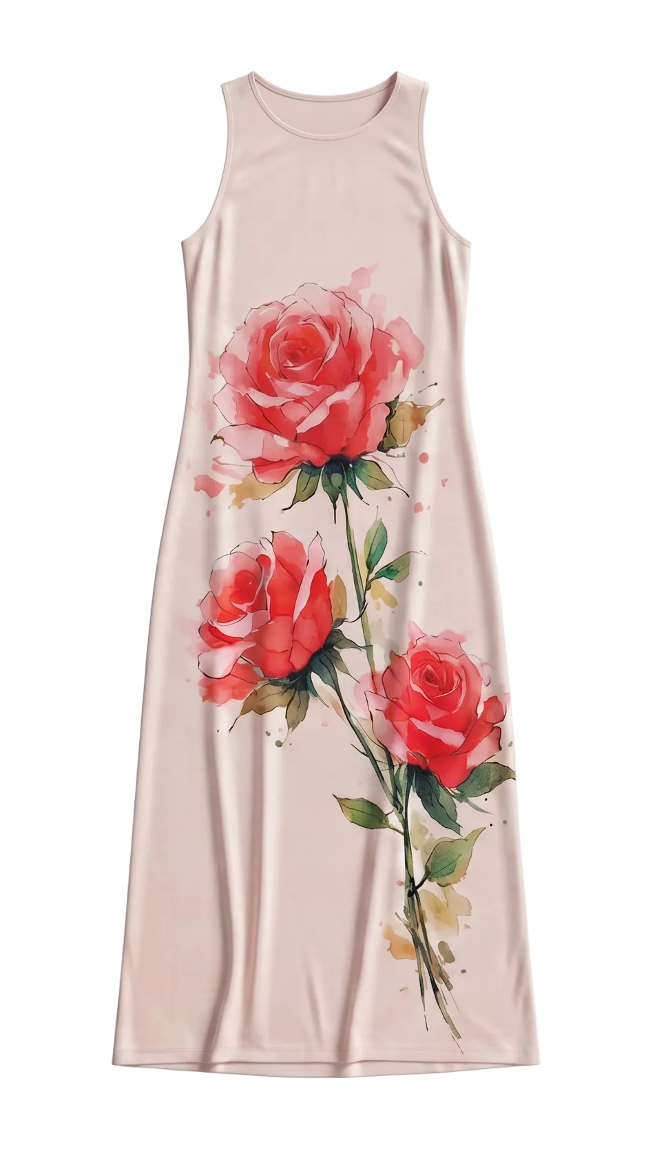 Sleeveless Dress with Venetian Motifs