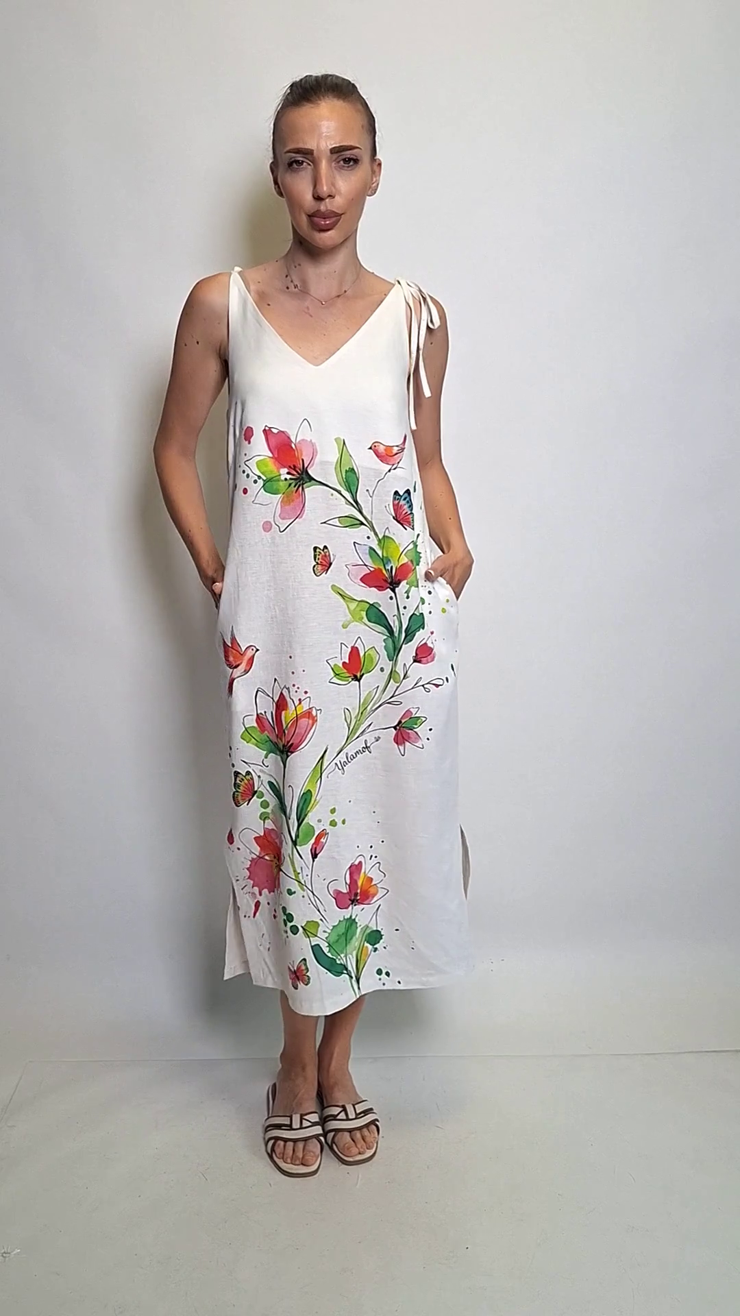 Summer Linen Maxi Dress Incanto